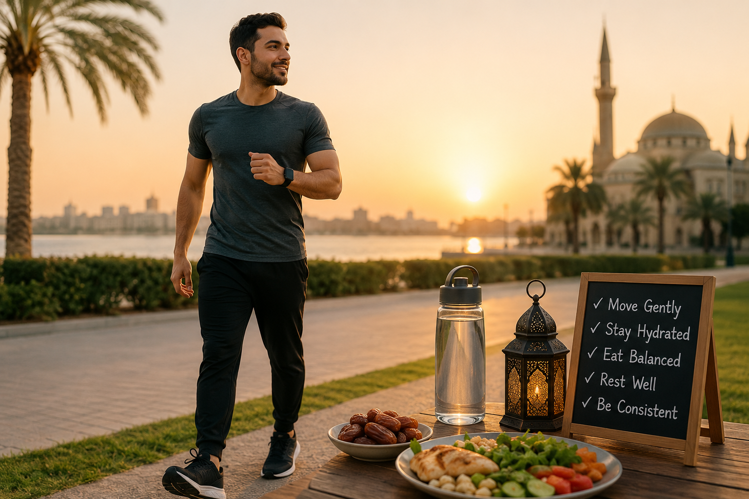 الحركة أثناء الصيام: ما فائدتها وكم يكفي منها؟